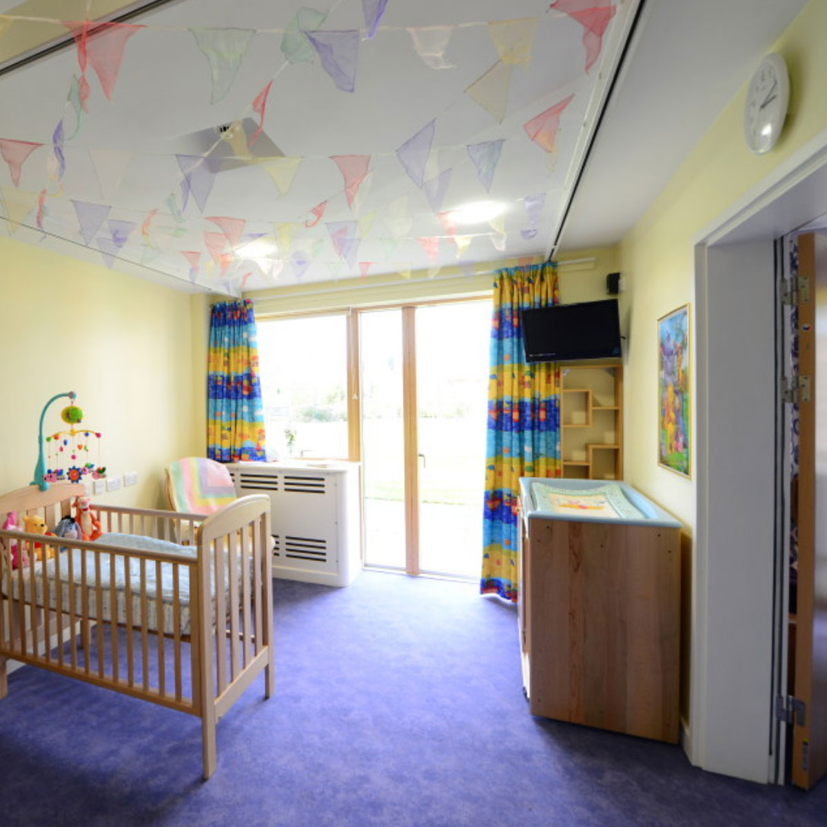 A children's care room at Acorns.