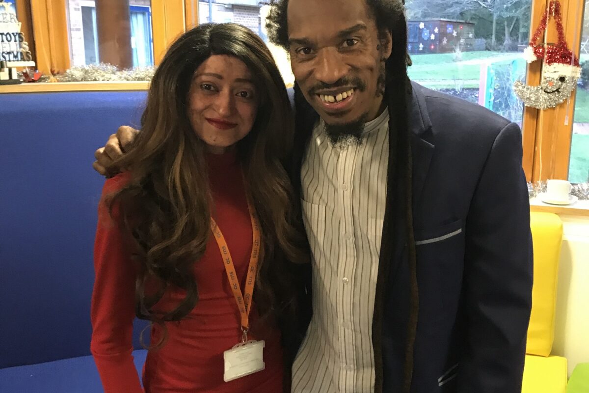 Benjamin Zephaniah and Assya Shabir.