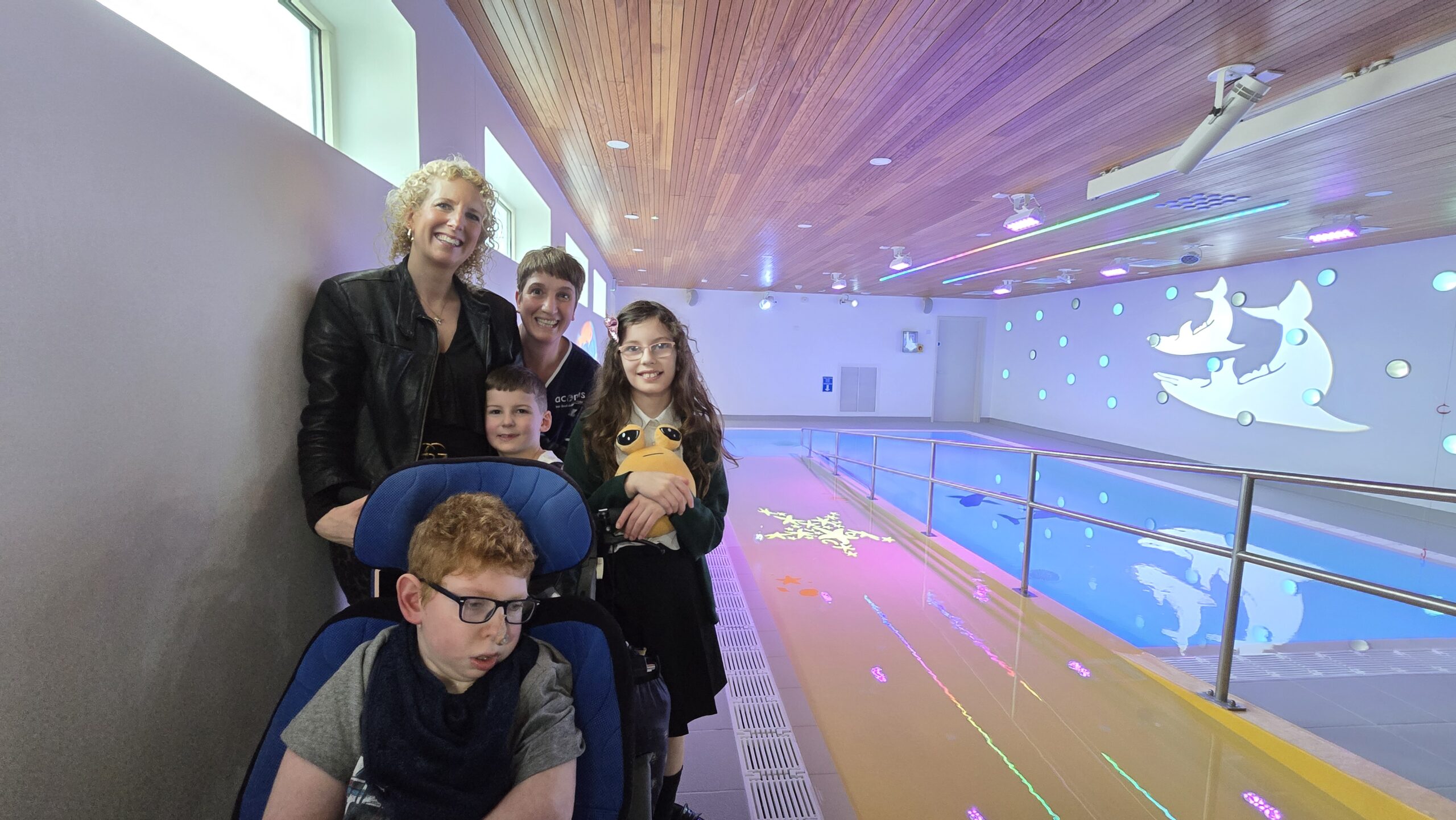 Deputy Matron Siega Benwell with Catherine Atkins, and children Jack, Oliver and Maisie.