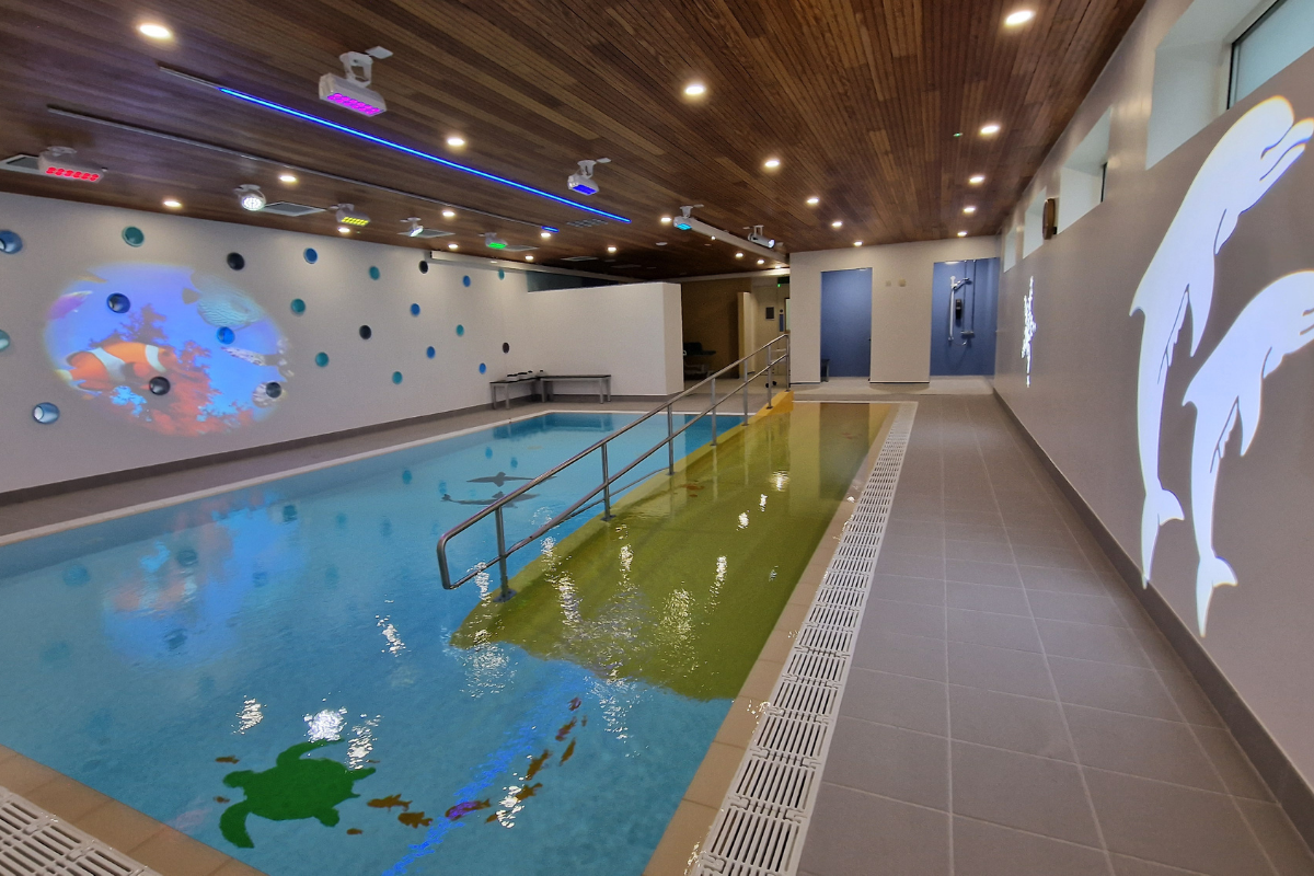 An Acorns hydrotherapy pool.