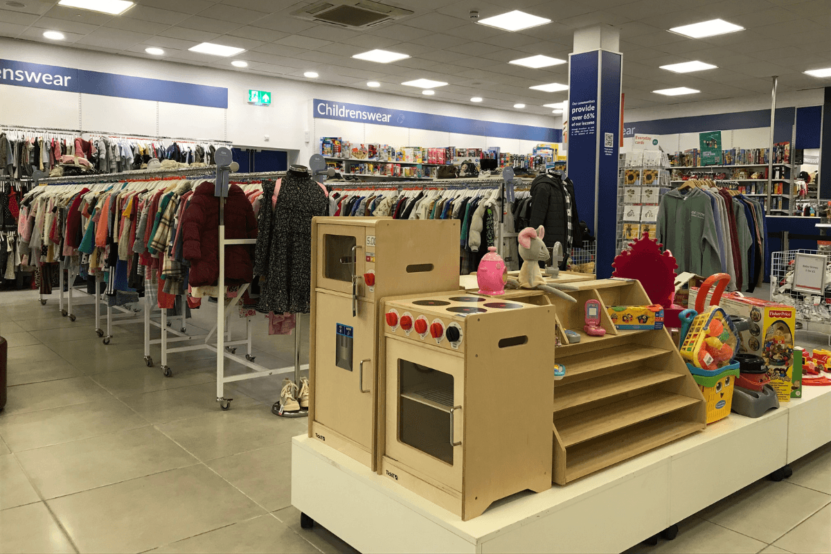 Harborne Superstore furniture and retail area