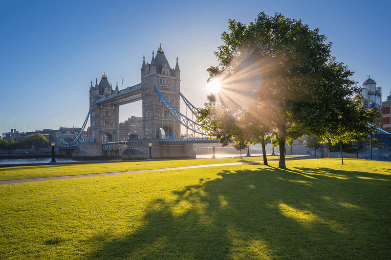 London Bridge in the sunlight