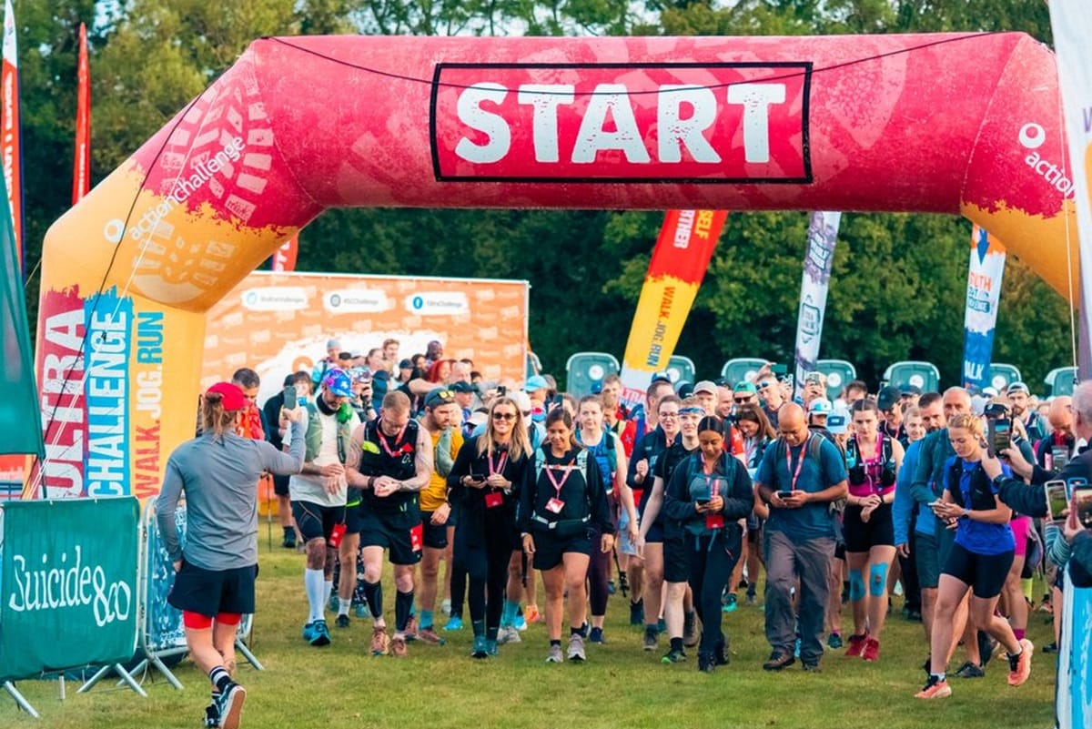 Start line of the South Coast Ultra Challenge